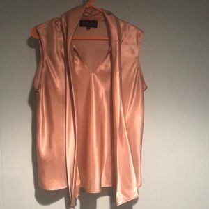 Gold Tie Blouse by Black Label by Even Picone